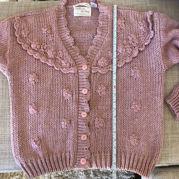 Vintage scalloped floral cardigan - Picture 6 of 9